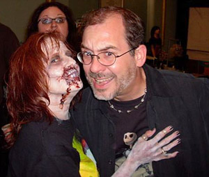 Jessie in Zombie Makeup and John Everson