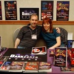 John Everson and Martel Sardina at the Dark Arts Books table. Photo by Vince Liaguno.