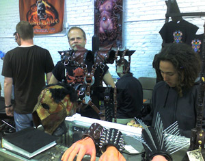 Dave Benton at the Milwaukee Massacre Tattoo Booth