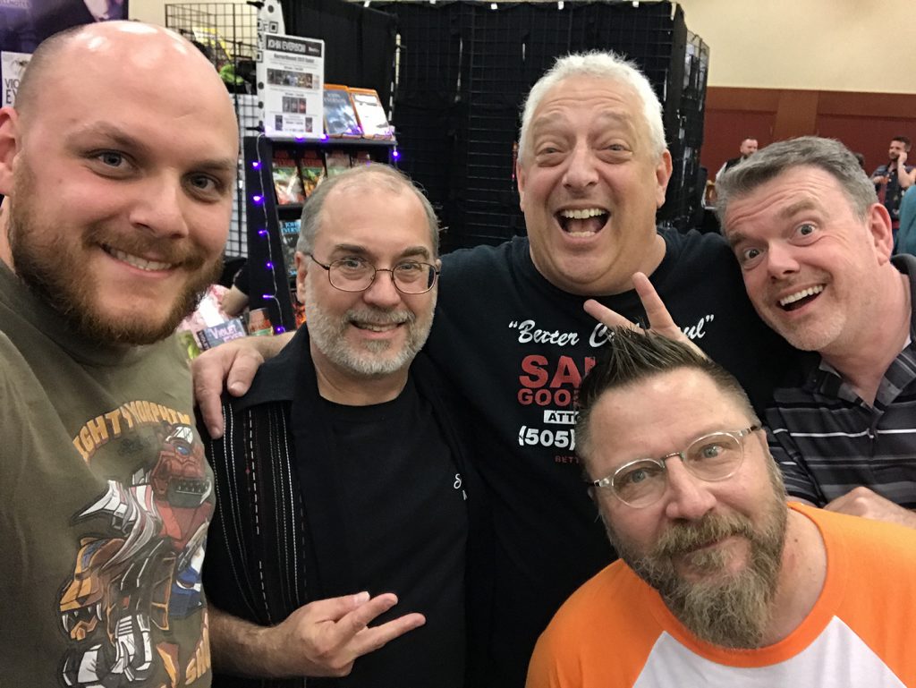 Paul Lanner, John Everson, Jerry Chandler, Don May and Jarrod Littleton at HorrorHound Weekend 2017.