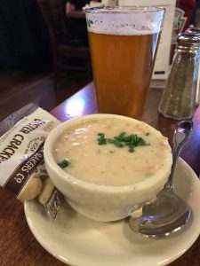 Chowder at Union Station Brewery, Providence, Rhode Island