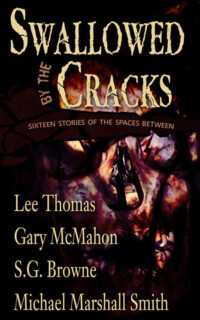 <center><strong>SWALLOWED BY THE CRACKS<br>(Dark Arts Books)<br>2011<br> Edited by Bill Breedlove and John Everson</strong><br>
A four-author horror and dark fantasy collection featuring Lee Thomas, Gary McMahon, S.G. Browne and Michael Marshall Smith.<br>~ <a href="https://www.amazon.com/Swallowed-Cracks-Lee-Thomas/dp/0977968669/" target="_blank">Read More</a> ~ </center> Swallowed by the Cracks by Lee Thomas, Gary McMahon, S.G. Browne and Michael Marshall Smith